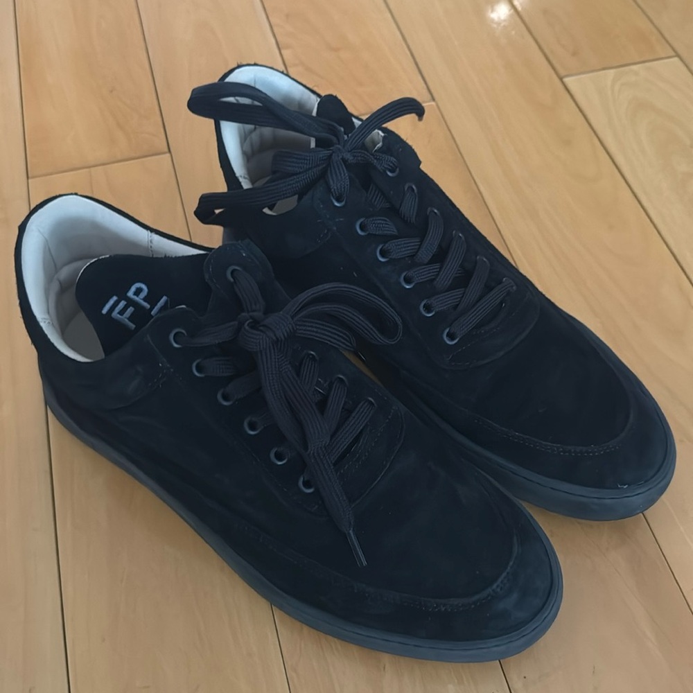 Filling Pieces Suede Sneakers Mondo 2.0 Ripple Nubuck - Black Size 10 - LIKE NEW